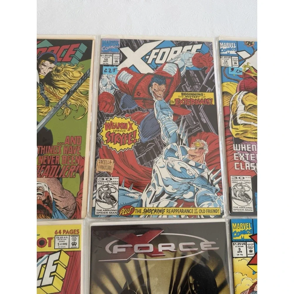 Marvel X-Force Comic Lot 9 Issues 1990s X-Men Cable Stryfe VF NM Set